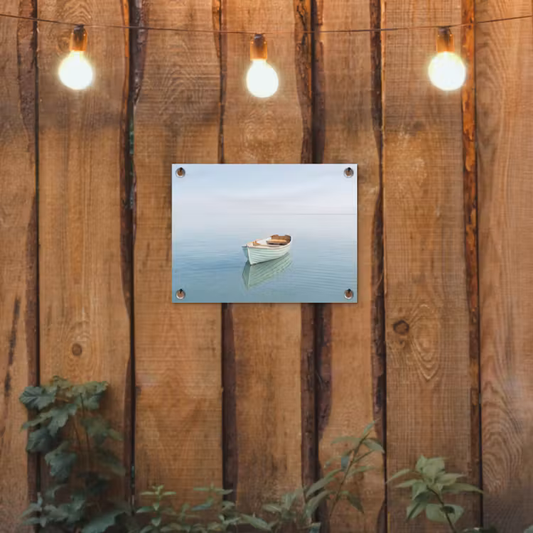 Tuinposter - Minimalistisch - Boot - Zee — 2