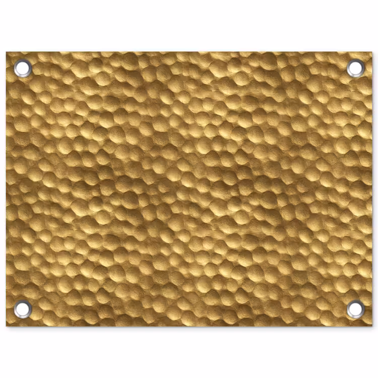 Tuinposter - Metaal - Dynamisch - Goud — 1