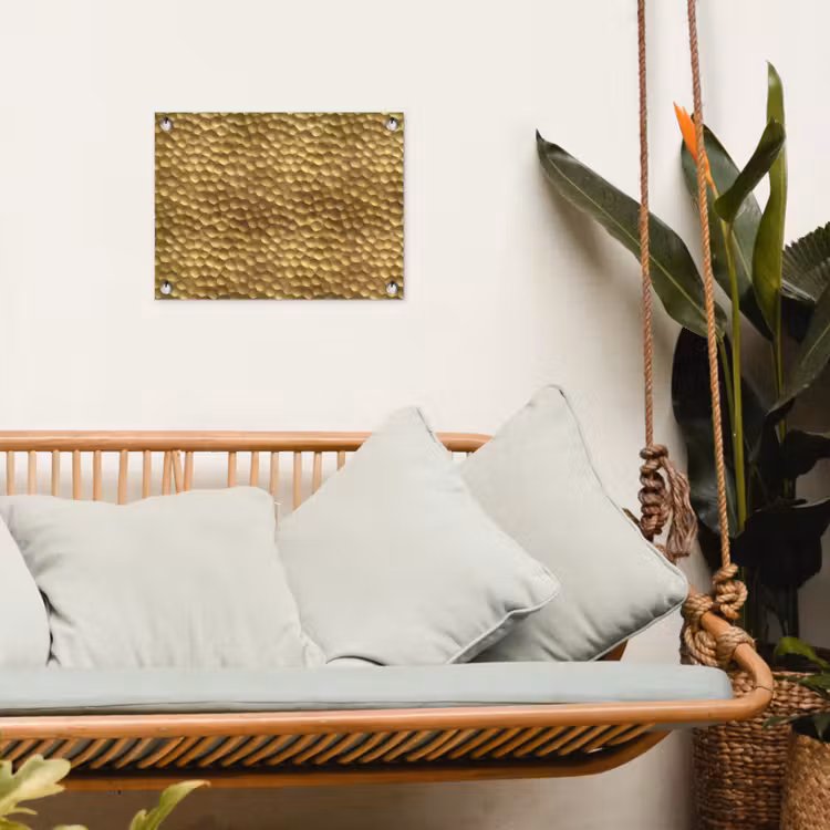 Tuinposter - Metaal - Dynamisch - Goud — 5