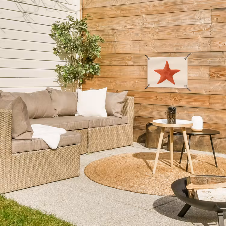 Tuinposter - Zeester - Bobbels - Rood — 4