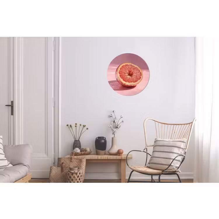 Wandcirkel - Aluminium - Grapefruit - Roze - Disco - Shiny — 2