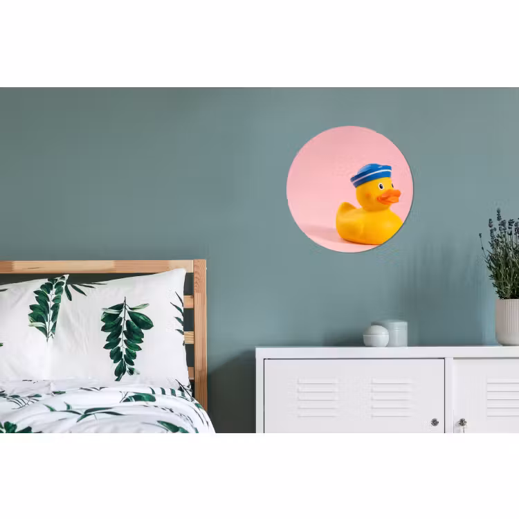 Wandcirkel - Aluminium - Matroos - Eend - Roze — 4