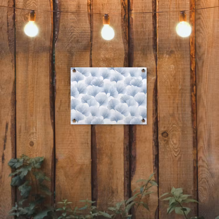 Tuinposter - Waaier - Modern - Blauw — 2