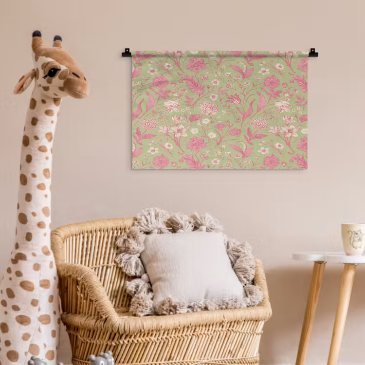 Wandkleed - Classic - Pink - Mint — 5