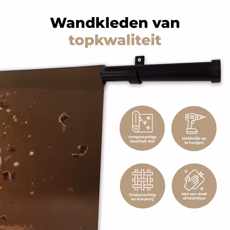 Wandkleed - Chocolade - Macarons - Eten - Snoep — 3