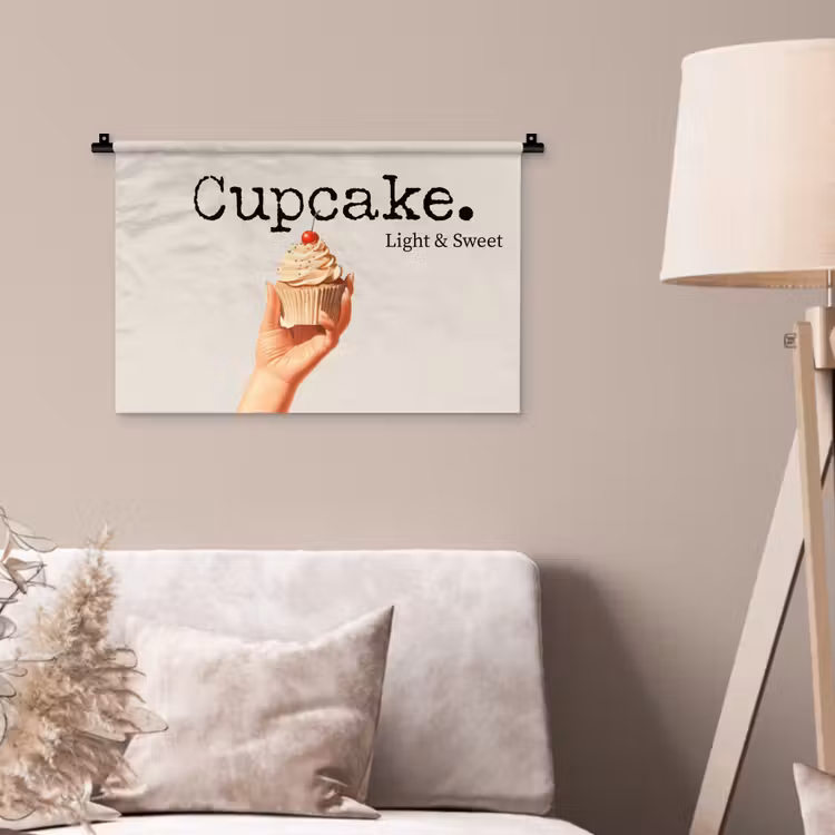 Wandkleed - Cupcake - Zoet - Kers — 2