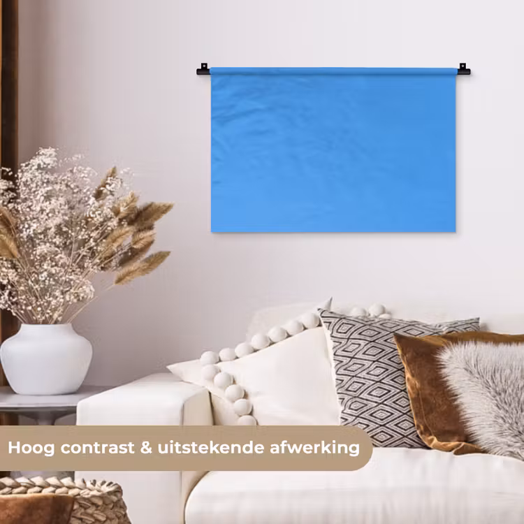 Wandkleed - Bright - Azure - Blauw — 4