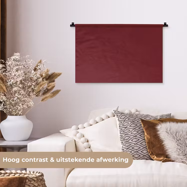 Wandkleed - Dark - Garnet - Rood — 4