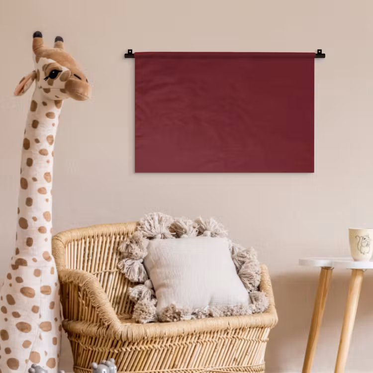 Wandkleed - Dark - Garnet - Rood — 5