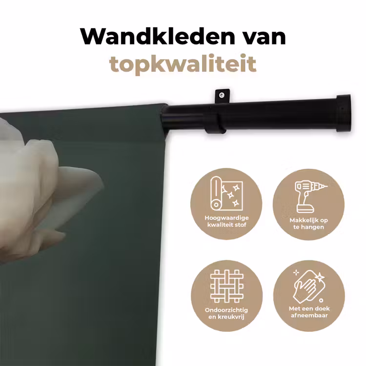 Wandkleed - Hoed - Vrouw - Beige — 3