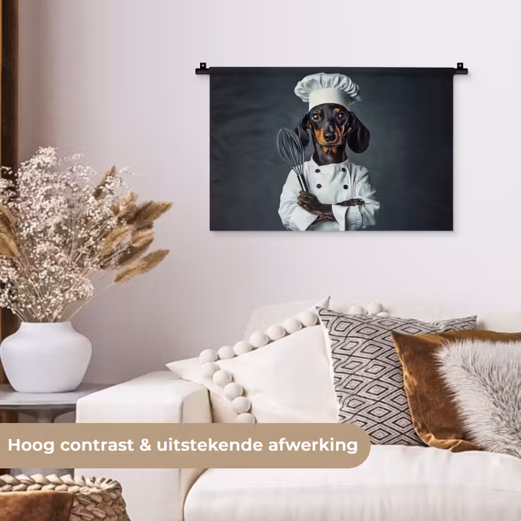 Wandkleed - Hond - Garde - Kok — 4
