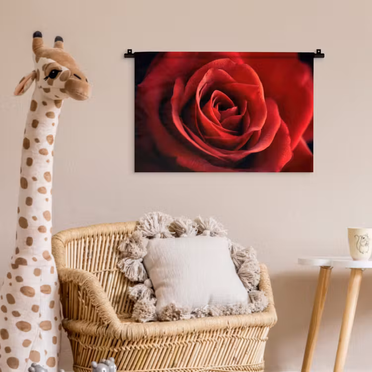 Wandkleed - Rood - Roos - Romantisch — 5