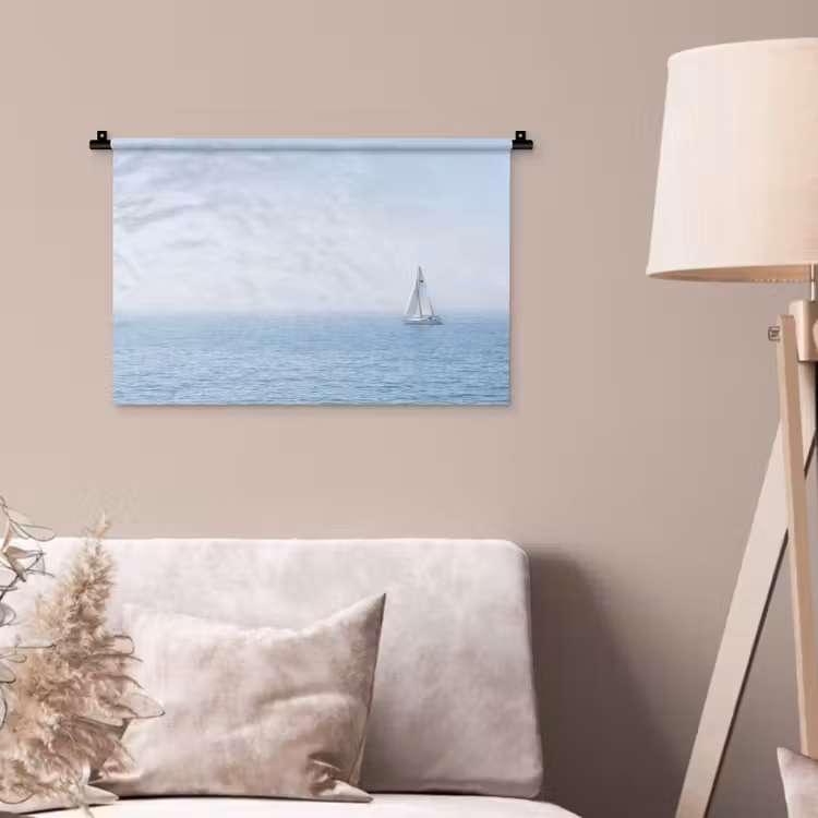 Wandkleed - Horizon - Zeilboot - Zee — 2