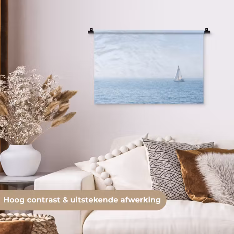 Wandkleed - Horizon - Zeilboot - Zee — 4