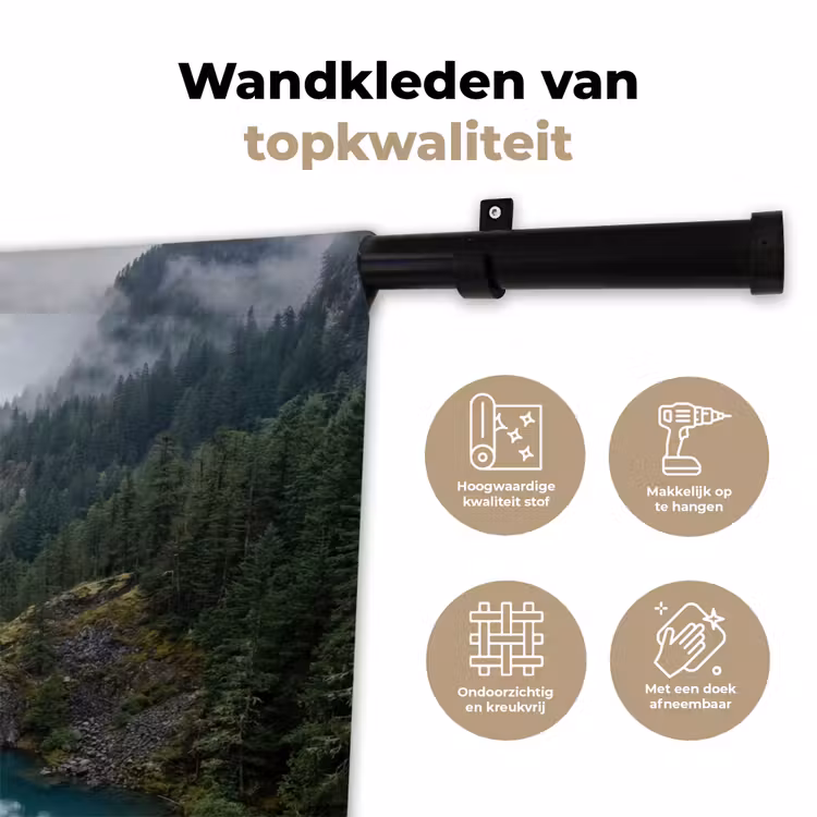 Wandkleed - Waterval - Bomen - Bergen — 3