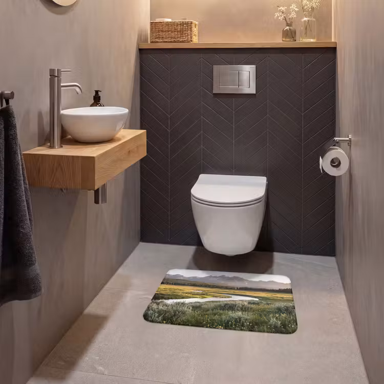 WC Mat - Berglandschap - Rivier - Bos — 2