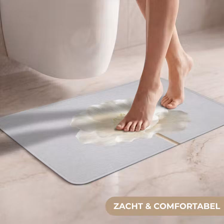 WC Mat - Bloem - Minimalistisch -Wit — 7