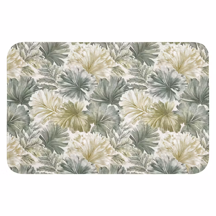 WC Mat - Bladeren - Botanisch - Groen — 1