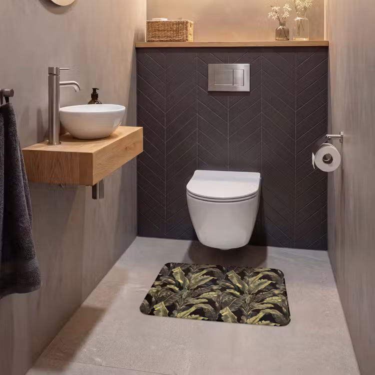 WC Mat - Botanisch - Bladeren - Groen — 2
