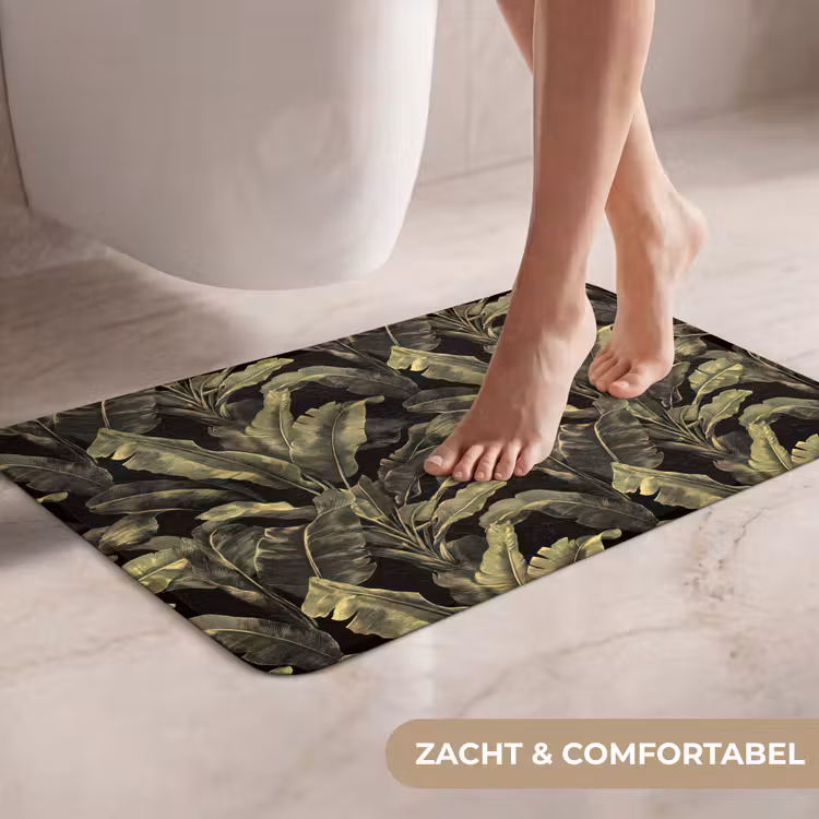 WC Mat - Botanisch - Bladeren - Groen — 7