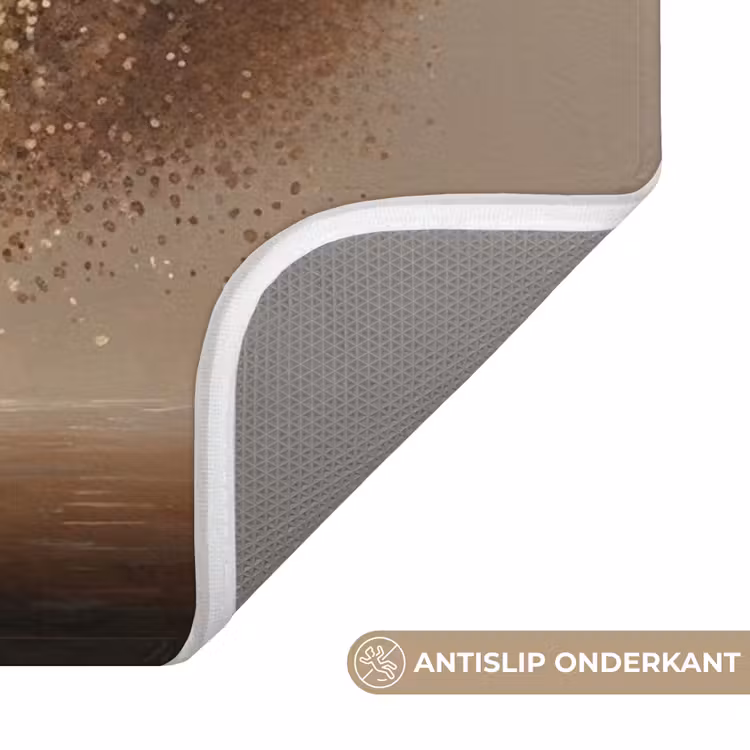 WC Mat - Bootje - Blaadjes - Goud - Water — 3