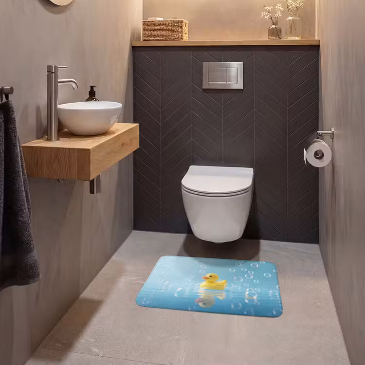 WC Mat - Bubbels - Badeend - Geel — 2