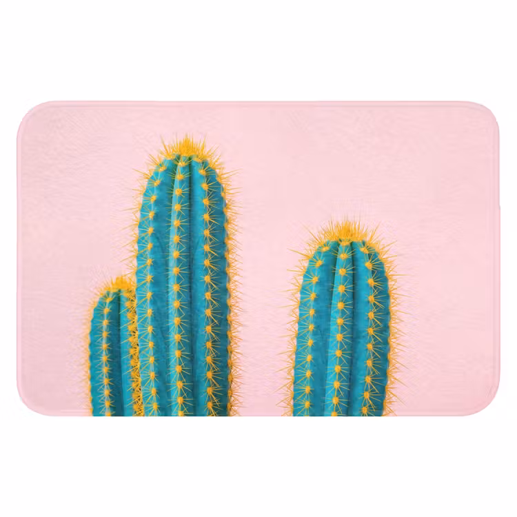 WC Mat - Cactussen - Modern - Pastel — 1