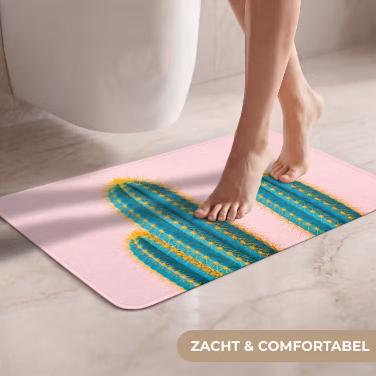 WC Mat - Cactussen - Modern - Pastel — 7