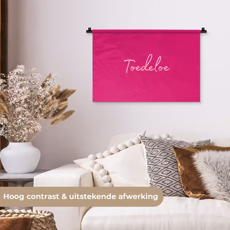 Wandkleed - Toedeloe - Roze — 4
