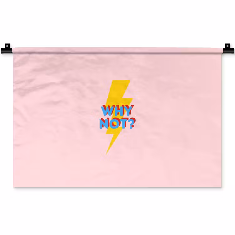 Wandkleed - Why not - Bliksem - Roze — 1