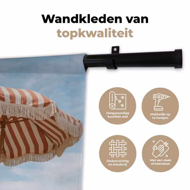 Wandkleed - Parasol - Lucht - Rood — 3