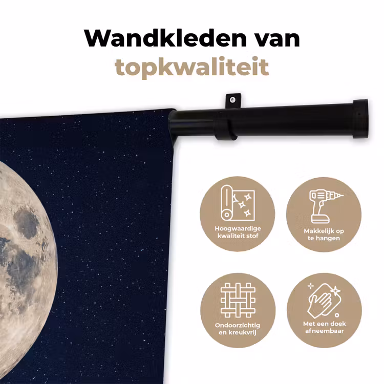 Wandkleed - Ruimte - Maan - Kosmos — 3