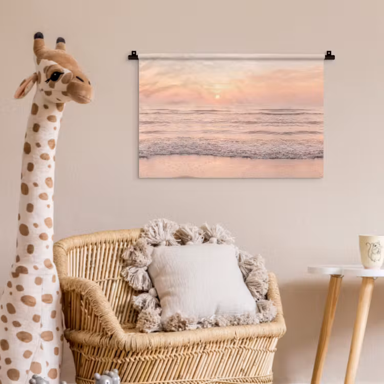 Wandkleed - Zon - Strand - Roze — 5