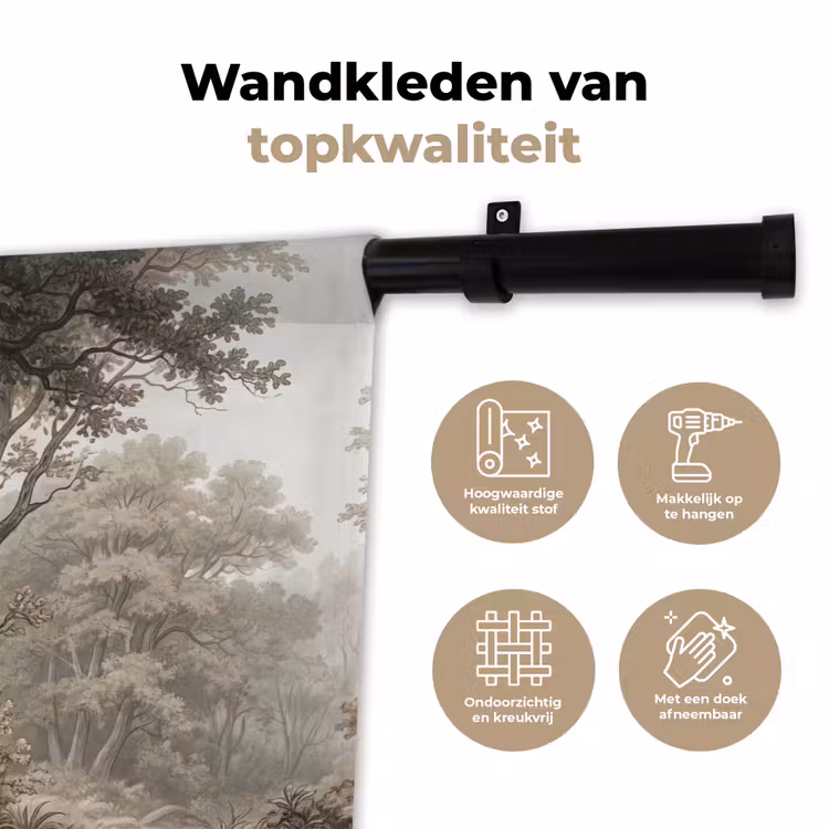 Wandkleed - Natuur - Bos - Eik — 3