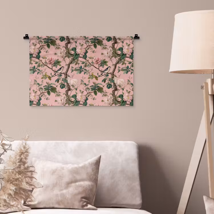 Wandkleed - Pioenrozen - Botanisch - Vogel — 2