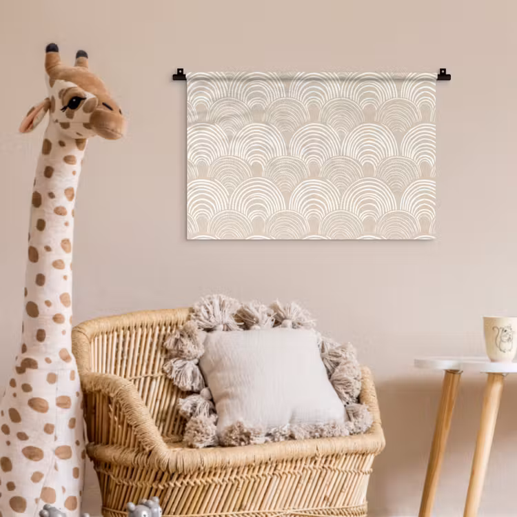 Wandkleed - Golven - Structuur - Beige — 5