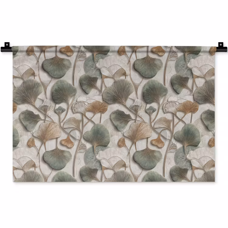 Wandkleed - Elegant - Bladeren - Groen — 1