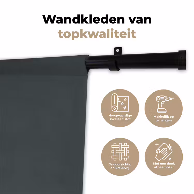 Wandkleed - Slate - Millstone - Grijs — 3