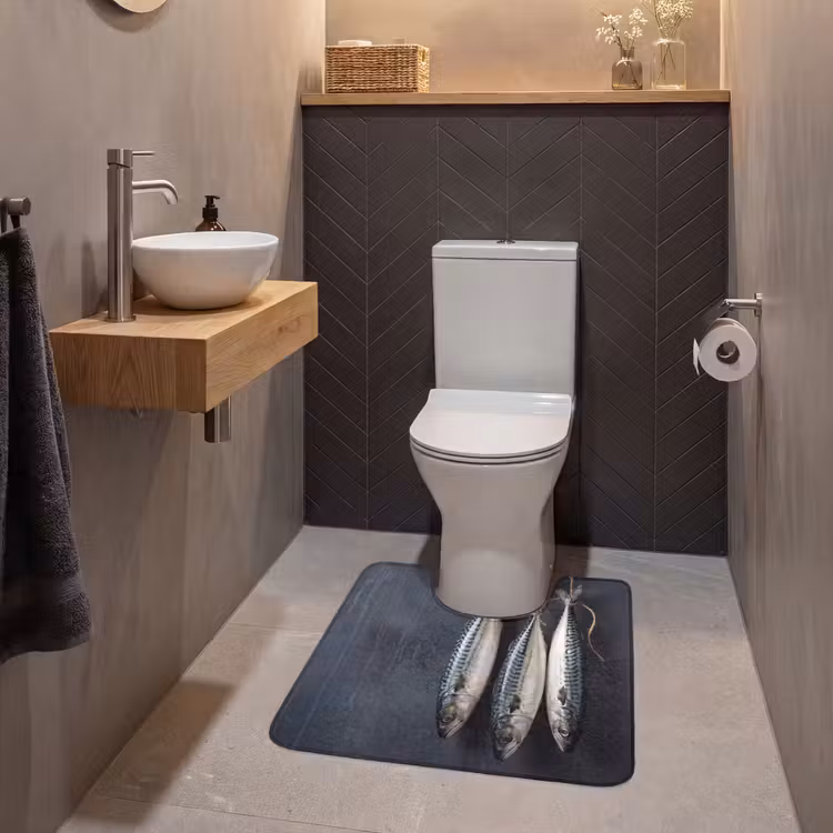 WC Mat - Drie vissen - Touw — 2