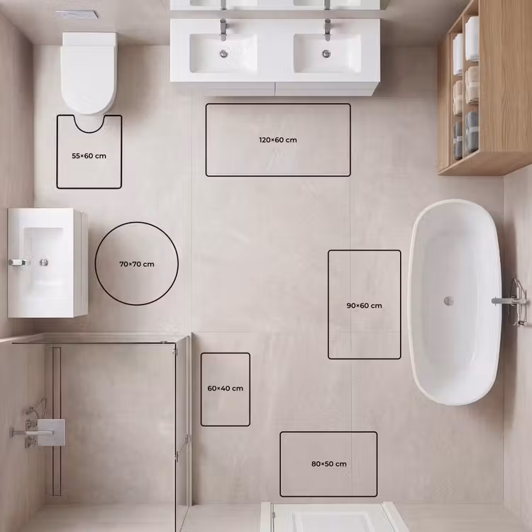 WC Mat - Drie vissen - Touw — 7