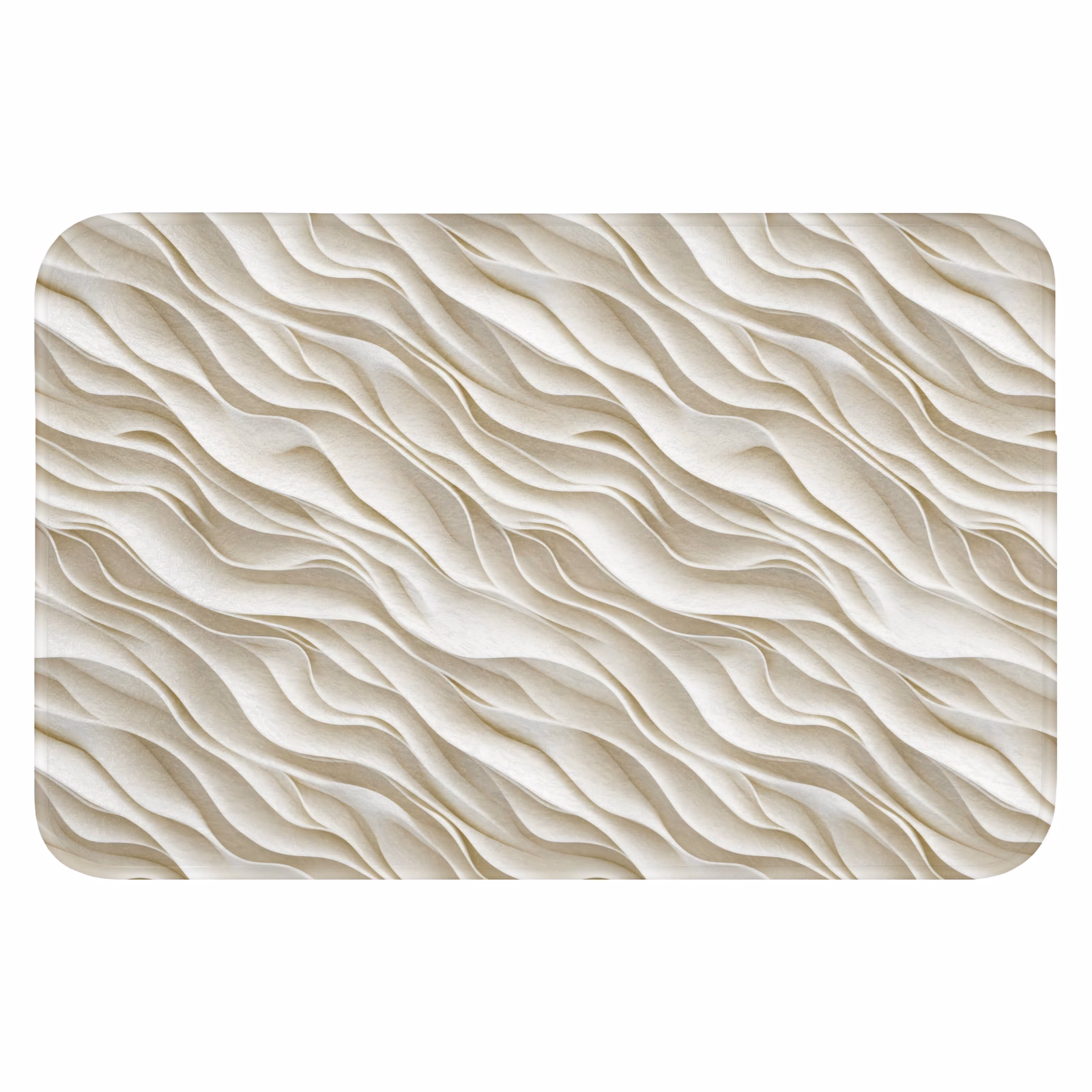 WC Mat - Golven - Wit - Minimalistisch — 1