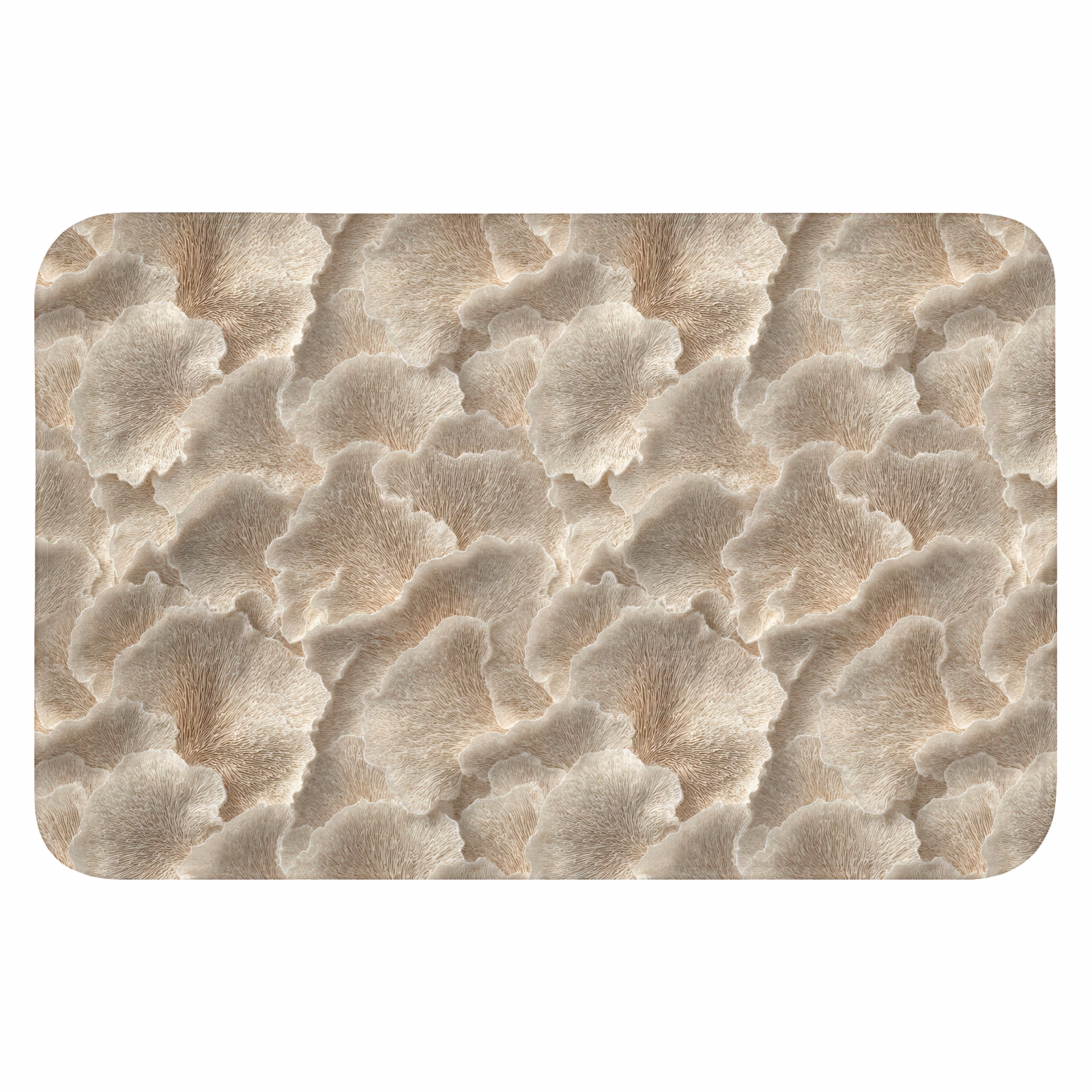 WC Mat - Waaierstructuren - Beige - Vezeltextuur — 1