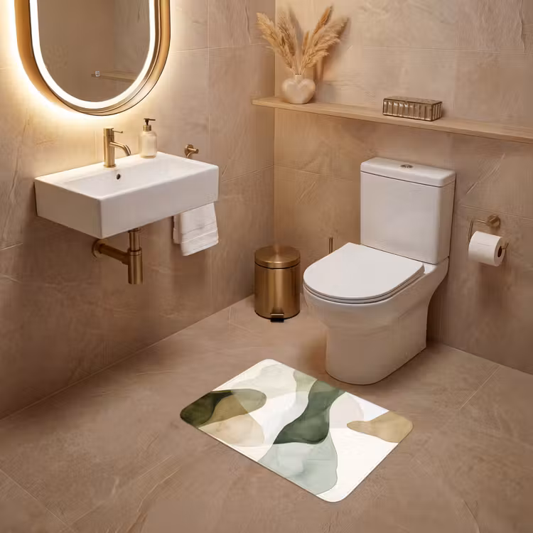WC Mat - Japandi - Abstract - Groen — 4