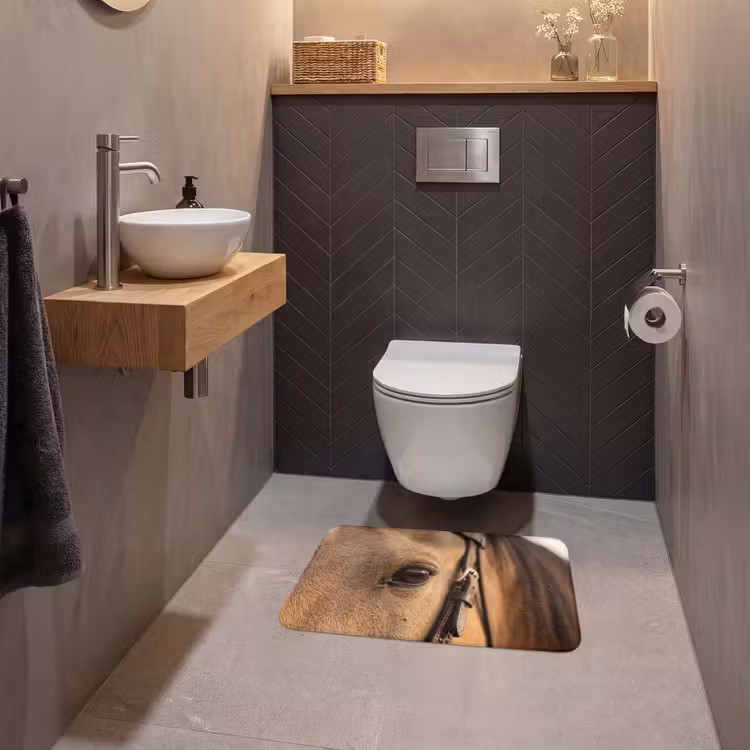 WC Mat - Paard - Oog - Bruin — 2