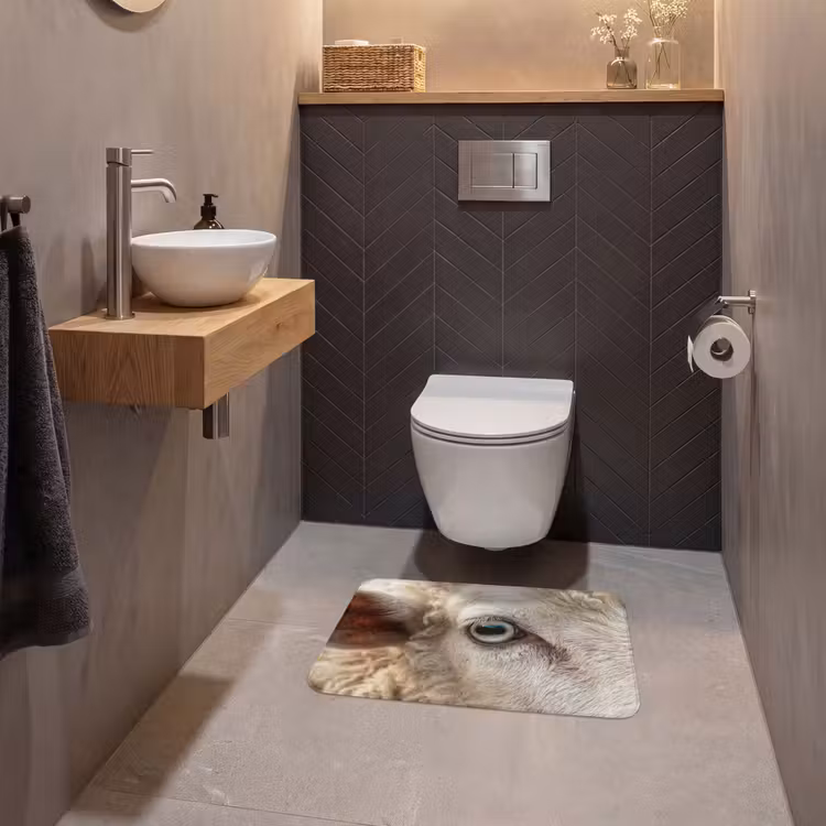 WC Mat - Schaap - Oog - Wit — 2