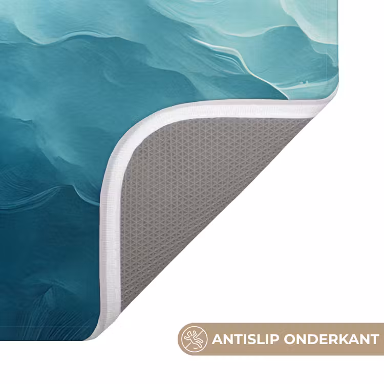 WC Mat - Zee - Silhouet - Abstract - Blauw — 3