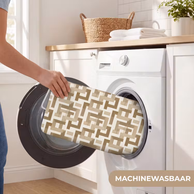 WC Mat - Geometrisch - Retro - Bruin — 5