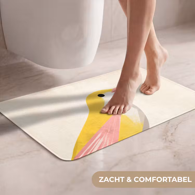 WC Mat - Vogel - Minimalistisch - Geel — 7