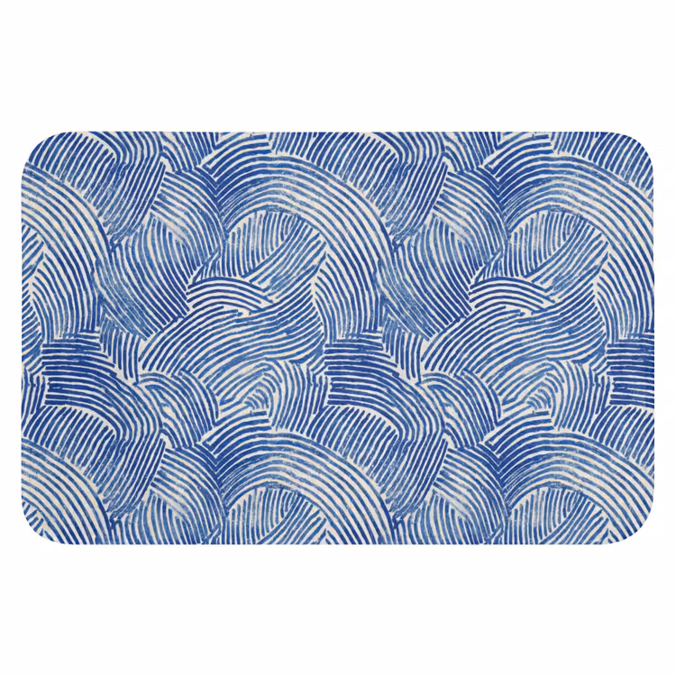 WC Mat - Modern - Abstract - Blauw — 1