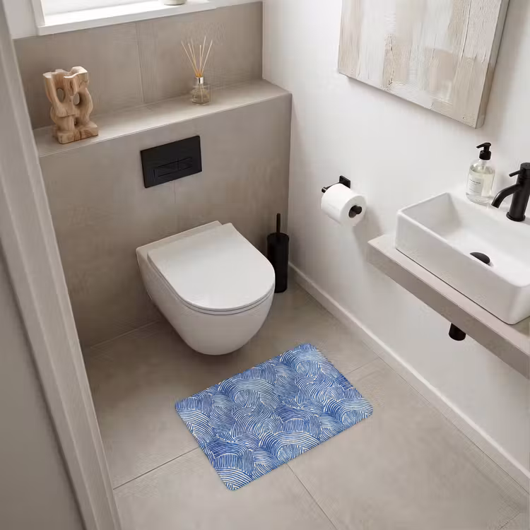 WC Mat - Modern - Abstract - Blauw — 6